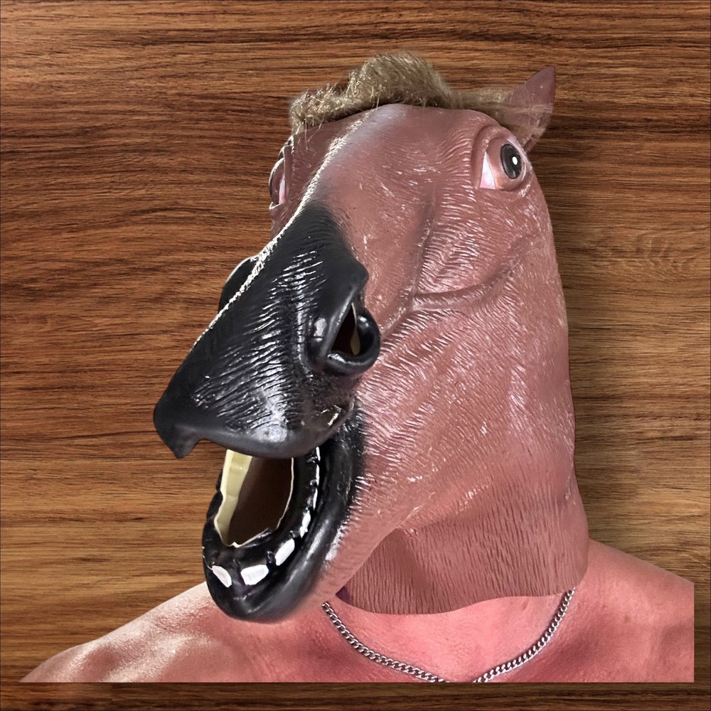 Horse Head Mask Costume Cosplay Halloween Party Novelty Animal‎ Head